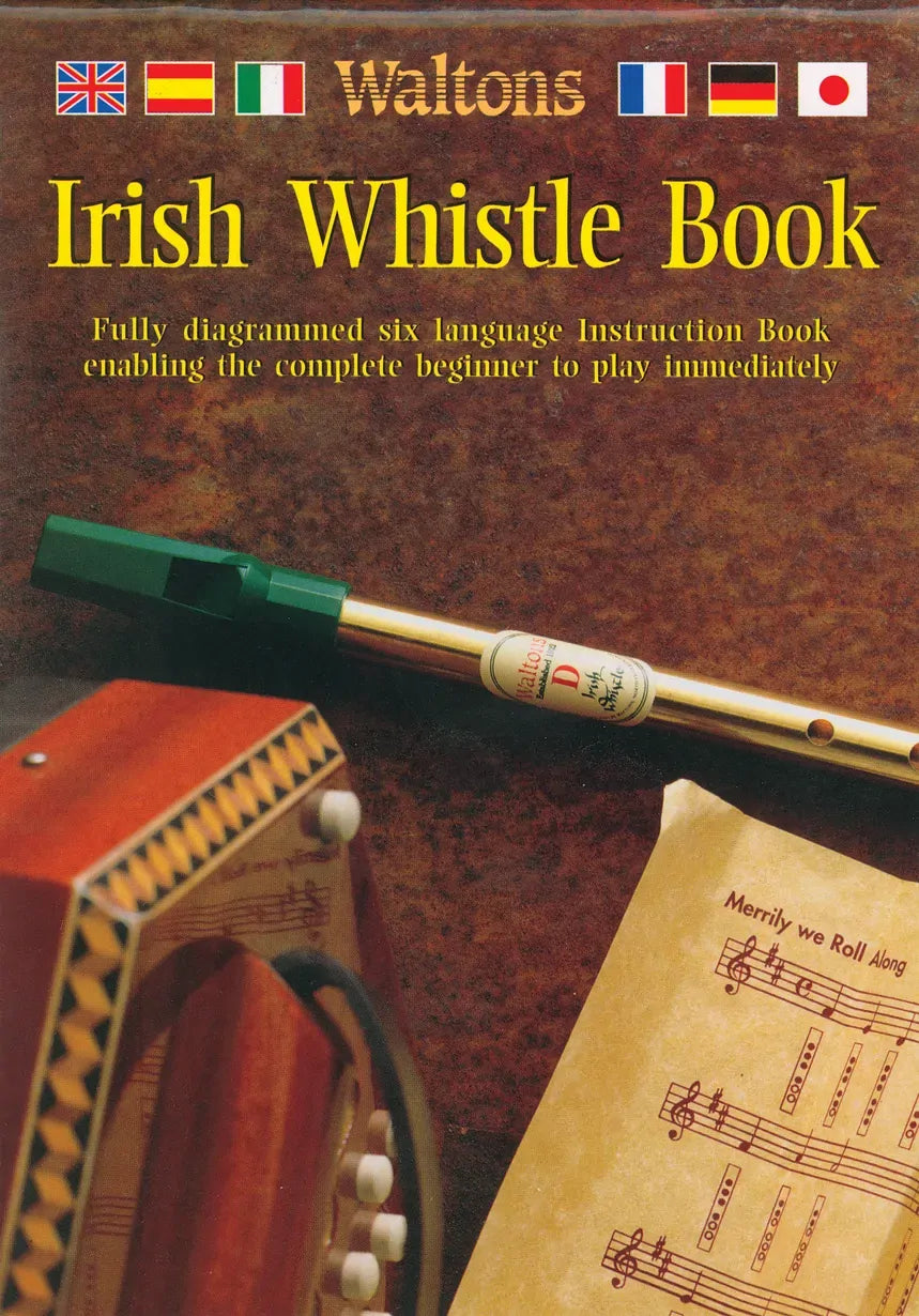 AMS TIN WHISTLE BOOK with 27 Irish and International Tunes for D Whistles
