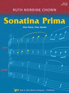 Sonatina Prima Piano Duet Late Elementary by Neil A. Kjos Music Company