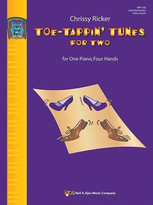 Toe-Tappin Tunes for Two - Piano Duets by Chrissy Ricker, 32 Pages, Perfect for Recitals and Festivals