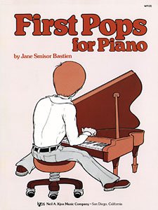 First Pops for Piano by Neil A. Kjos Music Company, 24 pages, beginner-friendly contemporary pieces for fun and study