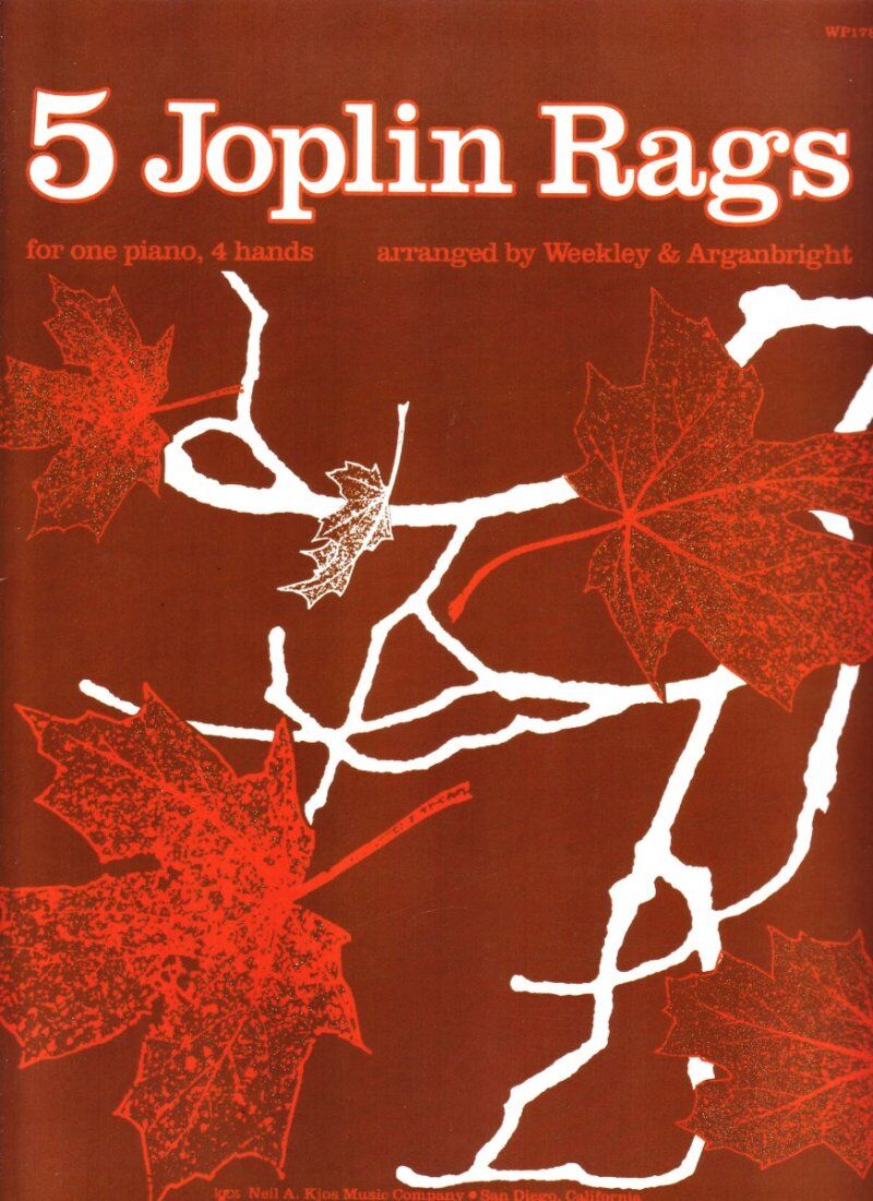 Five Joplin Rags Piano Duet Sheet Music 32 Pages Neil A. Kjos Music Company