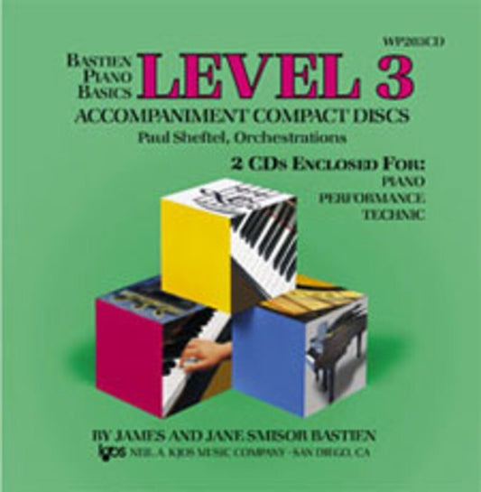 Piano Basics Complete Level 3 Accomp 2 CD Set
