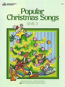 Popular Christmas Songs Level 3 for Piano by James Bastien, 24 Pages, Published by Neil A. Kjos Music Company