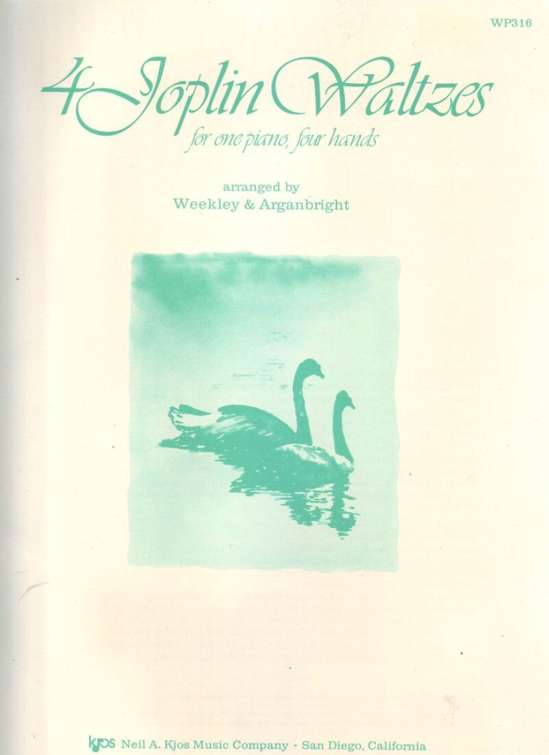 Four Joplin Waltzes for Piano - 32 Pages by Neil A. Kjos Music Company