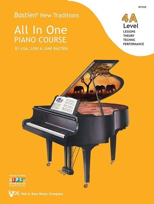 Bastien New Traditions All in One Piano Course Level 4A, 72 Pages, Neil A. Kjos Music Company