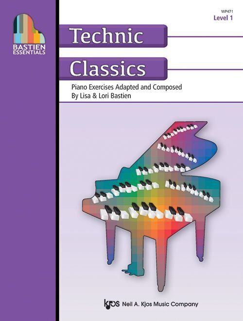 Bastien Essentials Technic Classics Level 1 Exercise Book for Early Elementary Piano Students
