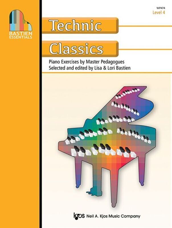 Bastien Essentials Technic Classics Level 4 Piano Book with 39 Exercises on 32 Pages