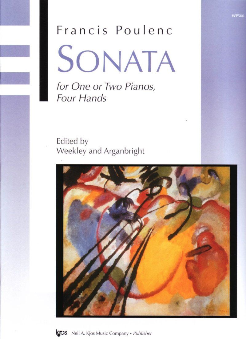 Sonata by Poulenc for Piano - Neil A. Kjos Music Company - 1 Page