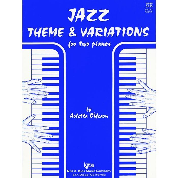 Jazz Theme and Variations for Two Pianos - Neil A. Kjos Music Company, 20 Pages