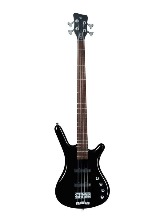 RockBass Corvette Basic 4-String, Solid Black High Polish, Active