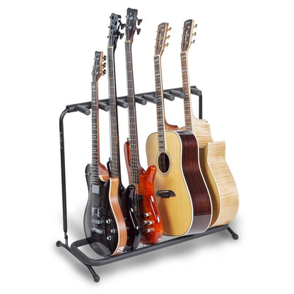 Multiple 5  - Guitar Rack Stand Black for 3 Electric and 2 Acoustic guitars — view 4