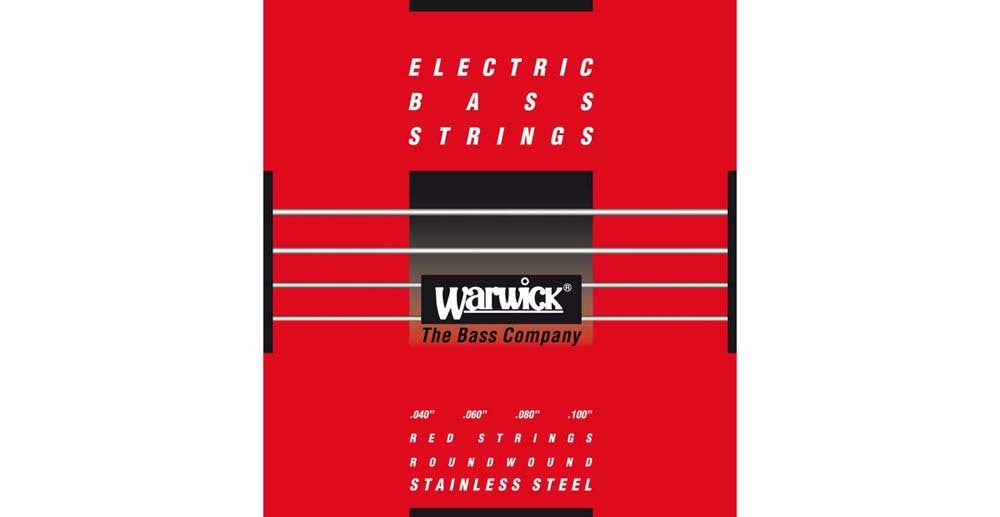 Warwick RED Strings Stainless Steel-Bass String Set, 4-String, Medium Light, .040-.100