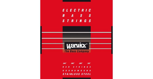 Warwick RED Strings Stainless Steel-Bass String Set, 4-String, Medium Light, .040-.100