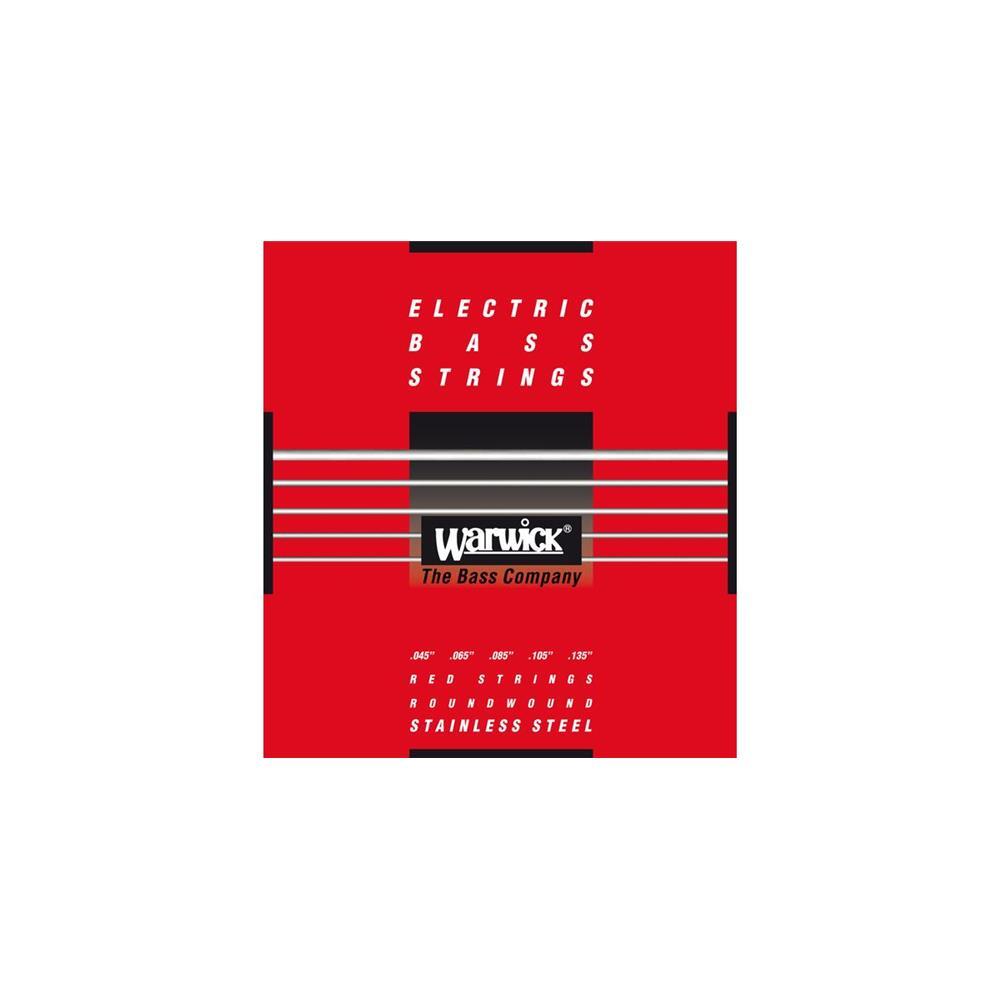 Warwick Bass Strings Red Label 5 Stg Set Medium Gauge:045-065-085-105-135
