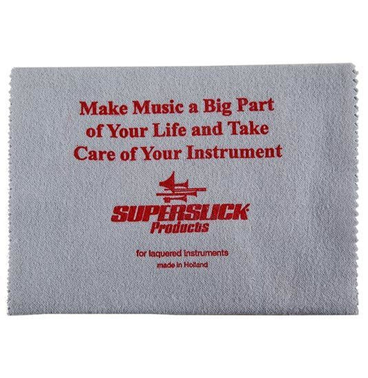 Superslick Untreated Double Brushed Cotton Lacquer Polish Cloth 6.5" x 13.5" for Brass Instruments
