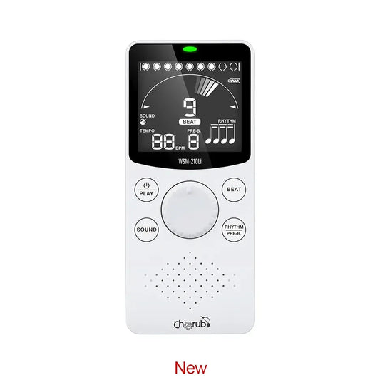 Cherub Rechargeable Electronic Metronome with LCD Display and USB-C Charging