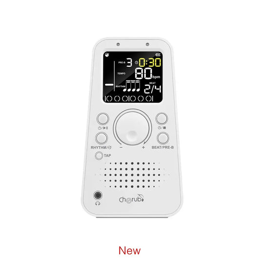 Cherub Rechargeable Pyramid Electronic Metronome with LCD Display