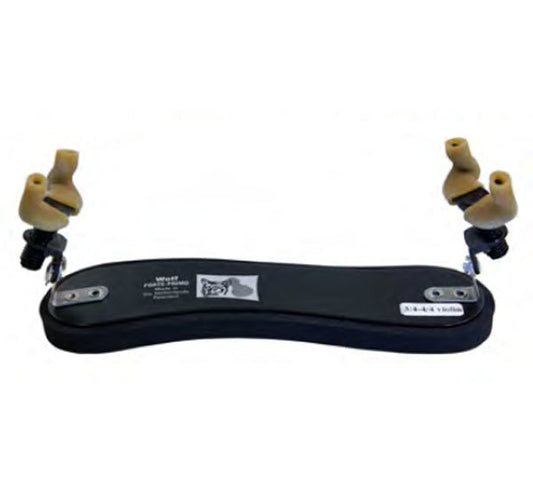 Wolf Forte Primo Violin Shoulder Rest in Black for 3/4 - 4/4 with Adjustable Height, Angle, and Width