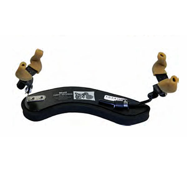 Wolf Forte Secondo Adjustable Black Shoulder Rest for Violin (1/4 - 1/2)