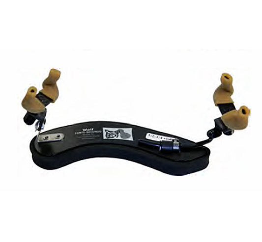 Wolf Forte Secondo Adjustable Black Shoulder Rest for Violin (1/4 - 1/2)