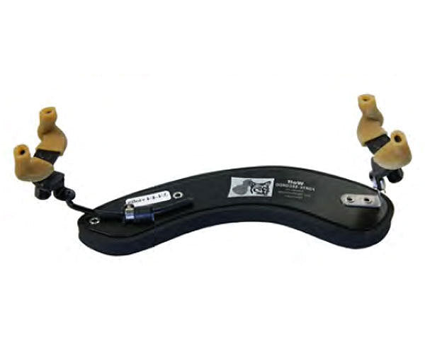 Wolf Forte Secondo Left-Hand Violin Shoulder Rest in Black (3/4 - 4/4) with Adjustable Height, Angle, and Width
