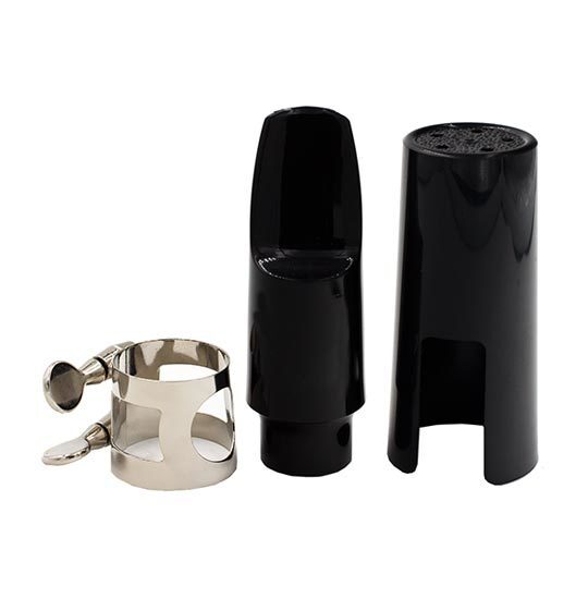Soprano Sax Mouthpiece Kit with Nickel Ligature and Plastic Cap