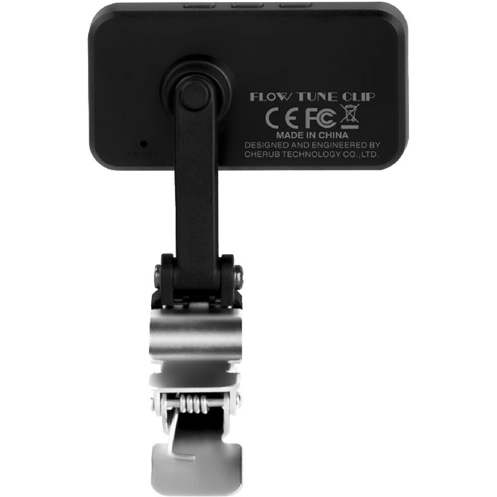 Cherub Flow Tune Clip-on Rechargeable Tuner with 5 Modes, ±1 Cent Accuracy, Rechargeable Li-ion Battery, Stainless Steel Clamp — view 5