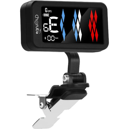 Cherub Flow Tune Clip-on Rechargeable Tuner with 5 Modes, ±1 Cent Accuracy, Rechargeable Li-ion Battery, Stainless Steel Clamp — view 4