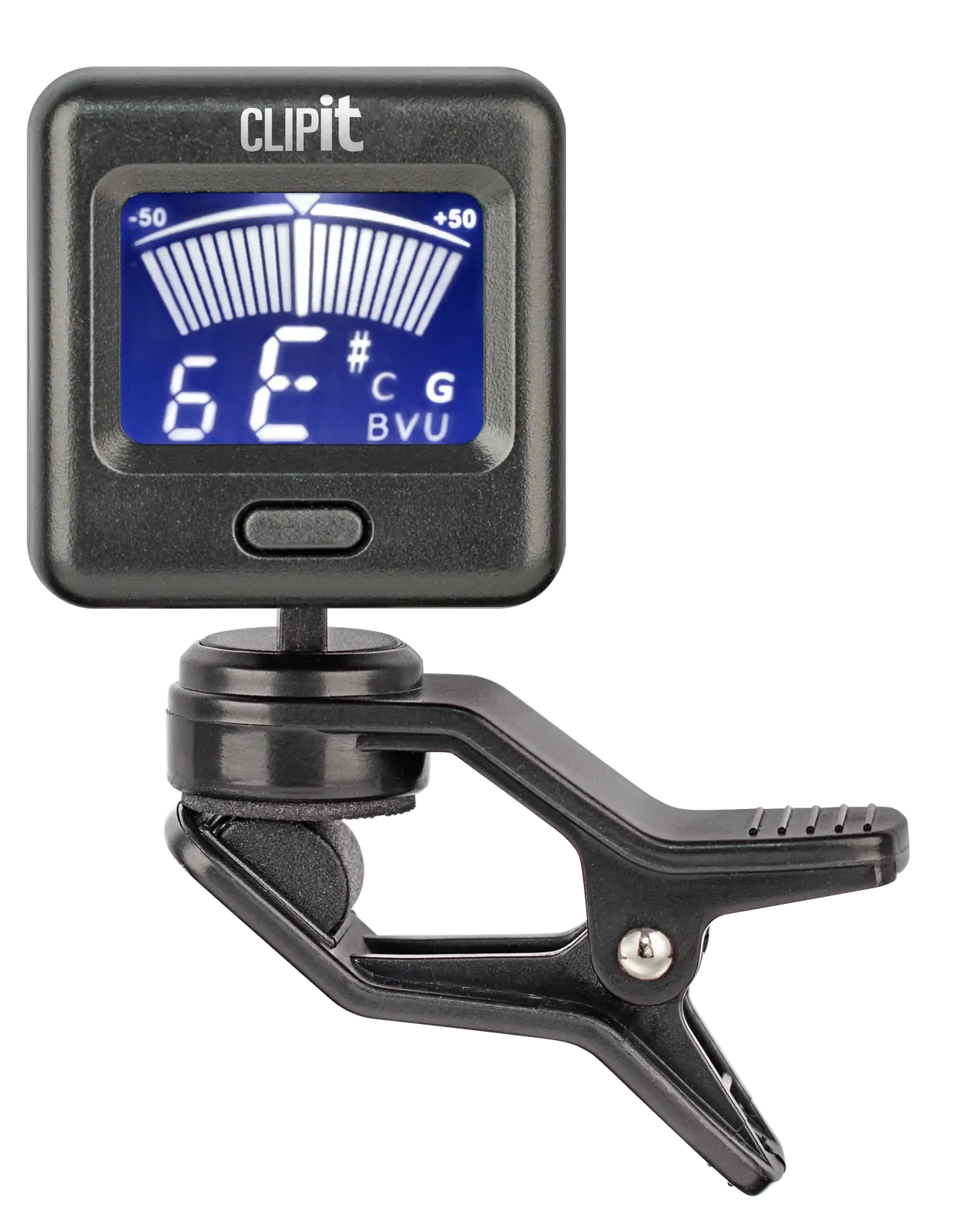Clip It CLIP IT SUPER TUNER - Digital Clip-On Chromatic Tuner with 2-Color LCD Display