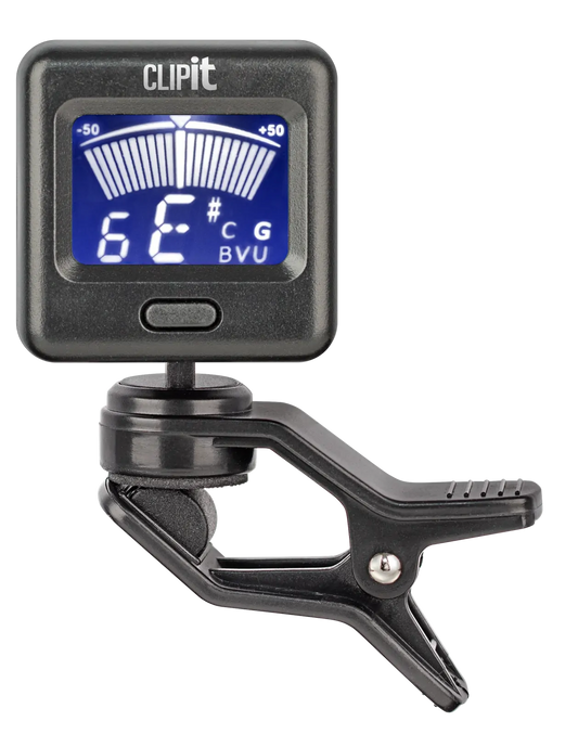 Clip It CLIP IT SUPER TUNER - Digital Clip-On Chromatic Tuner with 2-Color LCD Display
