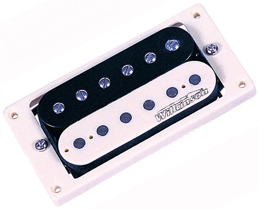 Wilkinson Zebra Double Coil Pickup - Black/White Neck Position Electric Guitar Pickup