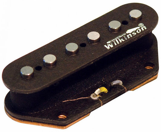 Wilkinson Vintage Open Single Coil Electric Guitar Pickup - Black Bridge