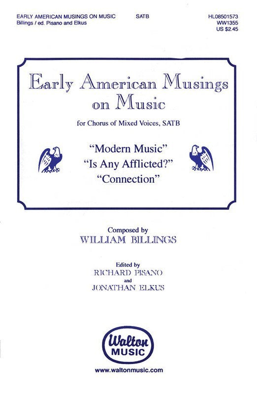 Early Amererican Musings On Music SATB (Octavo)