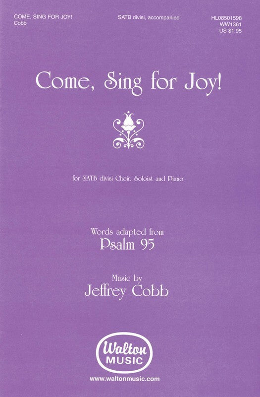 Come Sing For Joy! SATB Divisi (Octavo)