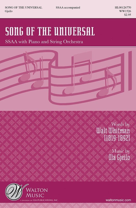 Song Of The Universal String Orch Score/Parts