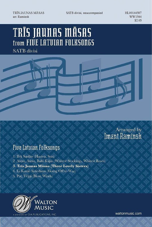 Tris Jaunas Masas SATB Divisi A Cappella