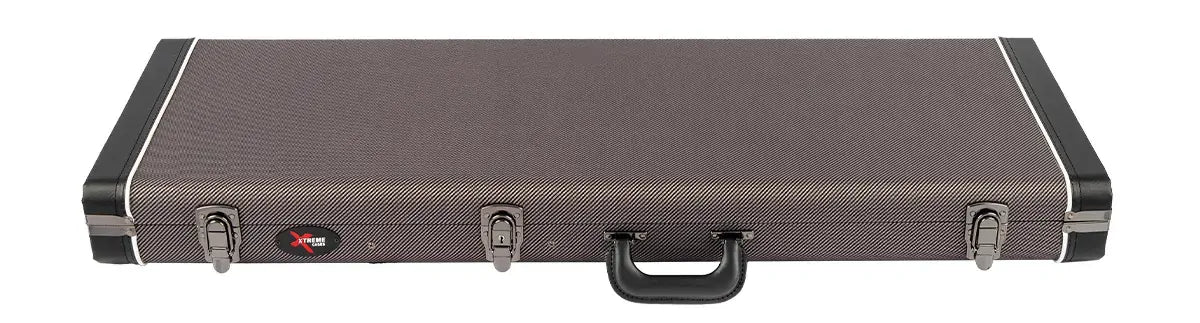 Xtreme Electric Guitar Hard Case - Vintage Grey Tweed for Strat/Tele XC610G