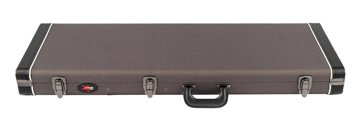 Xtreme Electric Guitar Hard Case - Vintage Grey Tweed for Strat/Tele XC610G — view 2