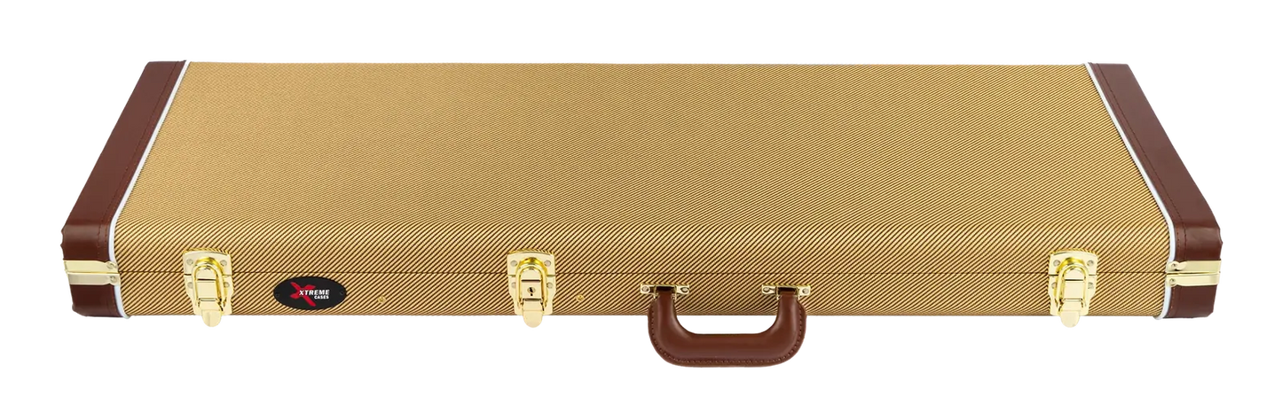 Xtreme Electric Case - Vintage Yellow Tweed Hardcase for Strat/Tele Guitars — view 2