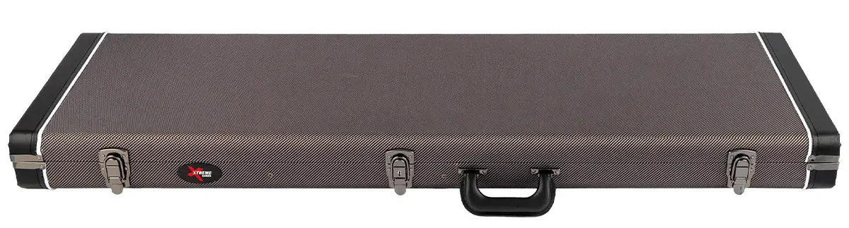 Xtreme Bass Case - Vintage Rectangular Hard Case in Grey Tweed