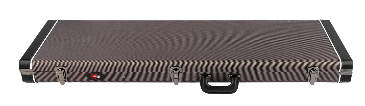 Xtreme Bass Case - Vintage Rectangular Hard Case in Grey Tweed — view 2