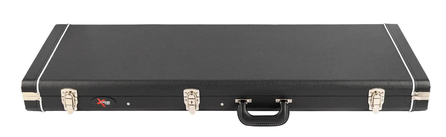 Xtreme Jaguar/Jazzmaster Vintage Rectangular Guitar Case - Black Vinyl — view 2