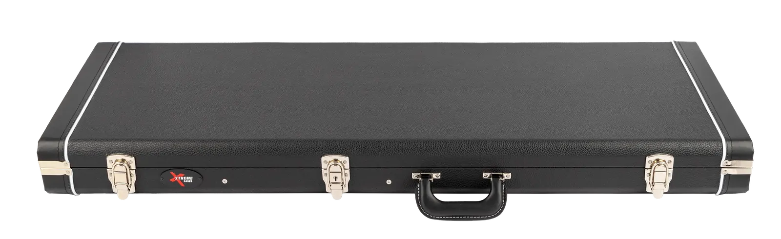 Xtreme Jaguar/Jazzmaster Vintage Rectangular Guitar Case - Black Vinyl — view 2