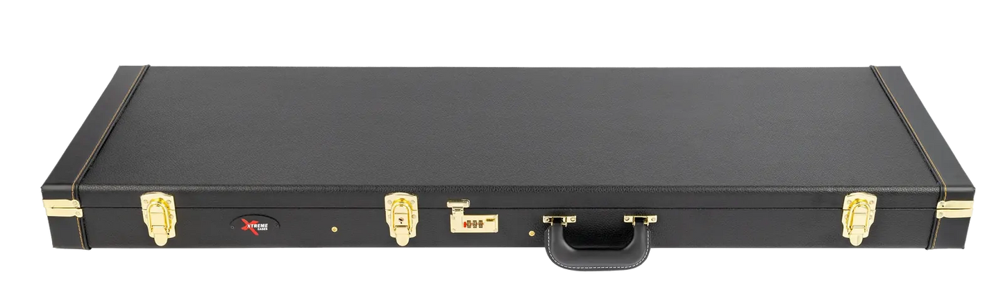 Xtreme DLX Bass Case with Combination Lock and Orange Stitching — view 2