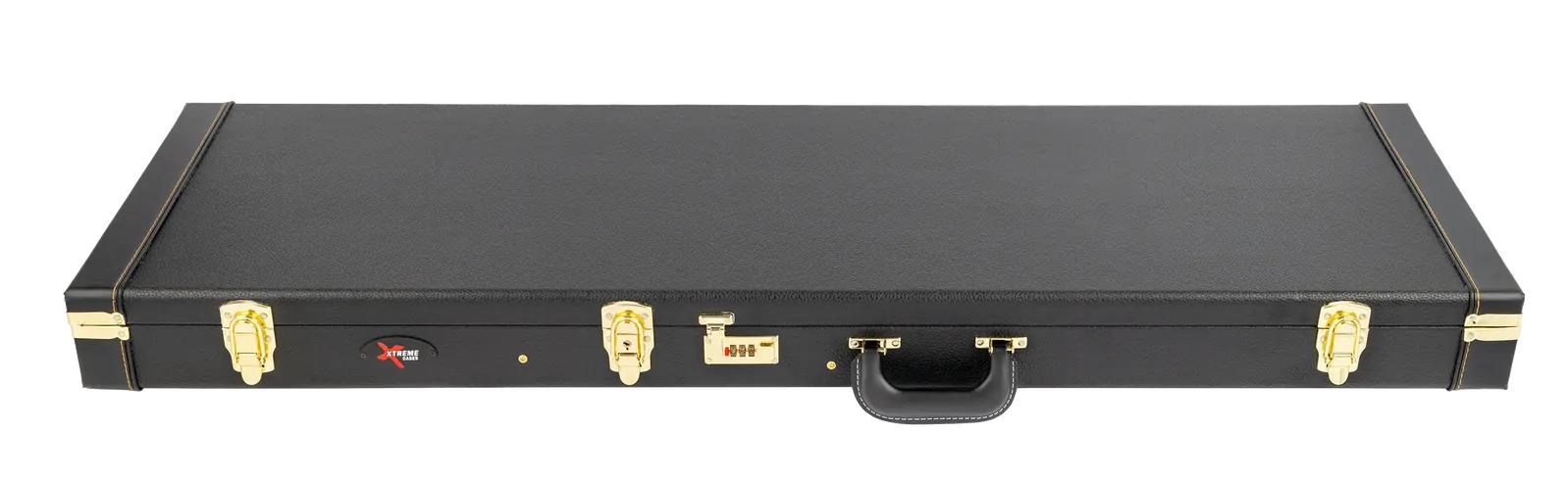 Xtreme DLX Bass Case with Combination Lock and Orange Stitching — view 2
