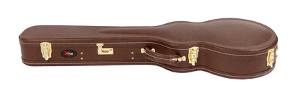 Xtreme Deluxe Brown Les Paul Guitar Case with Plush Pink Lining — view 2