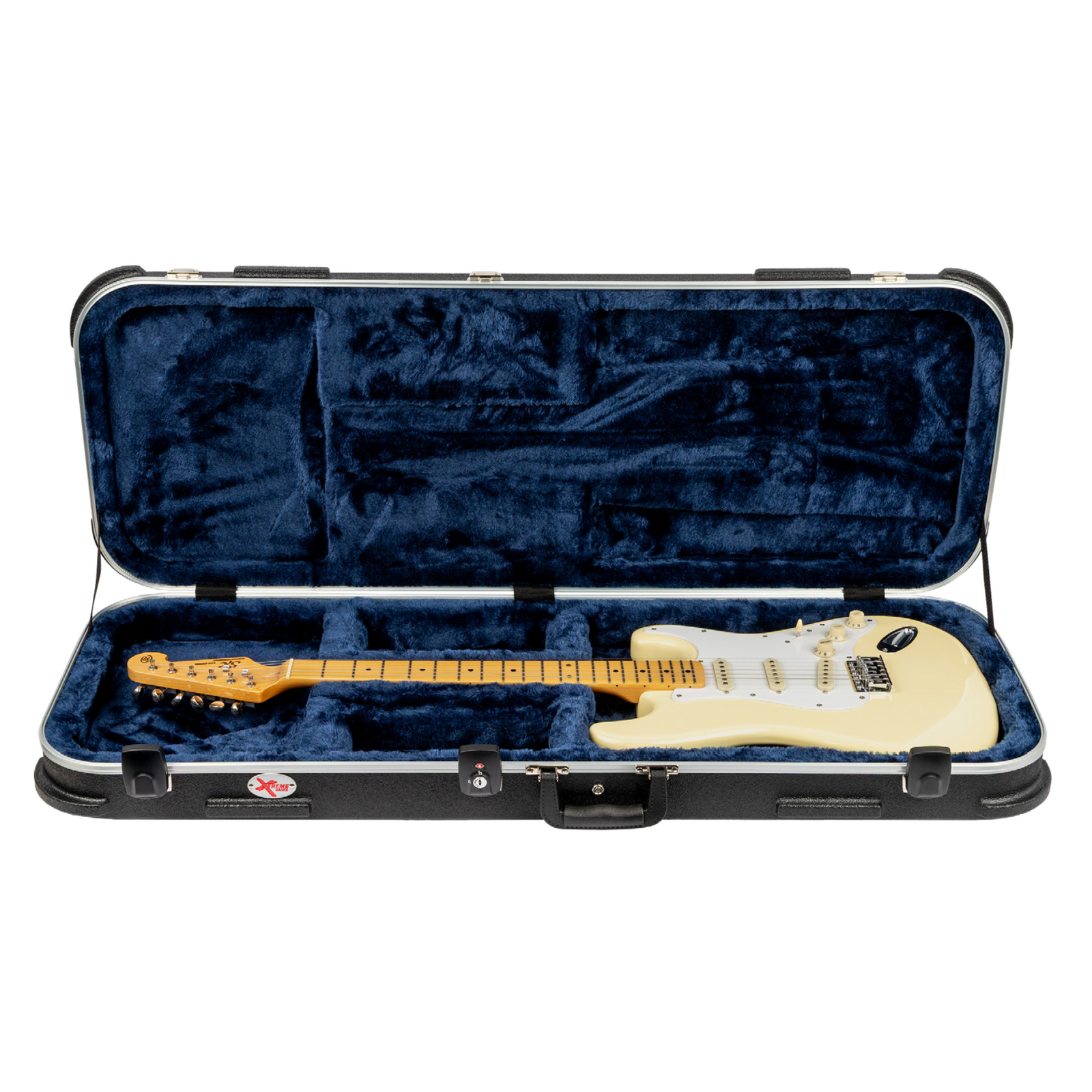 Xtreme Strat/Tele Guitar Deluxe Moulded ABS Rectangular Case with TSA Lock and Accessory Compartments — view 2