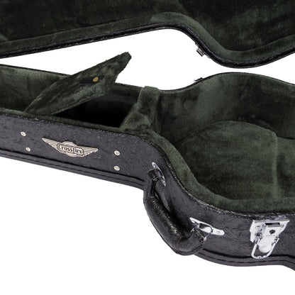 Crossfire Deluxe Shaped Small Body Acoustic Guitar Hard Case - Paisley Black — view 5