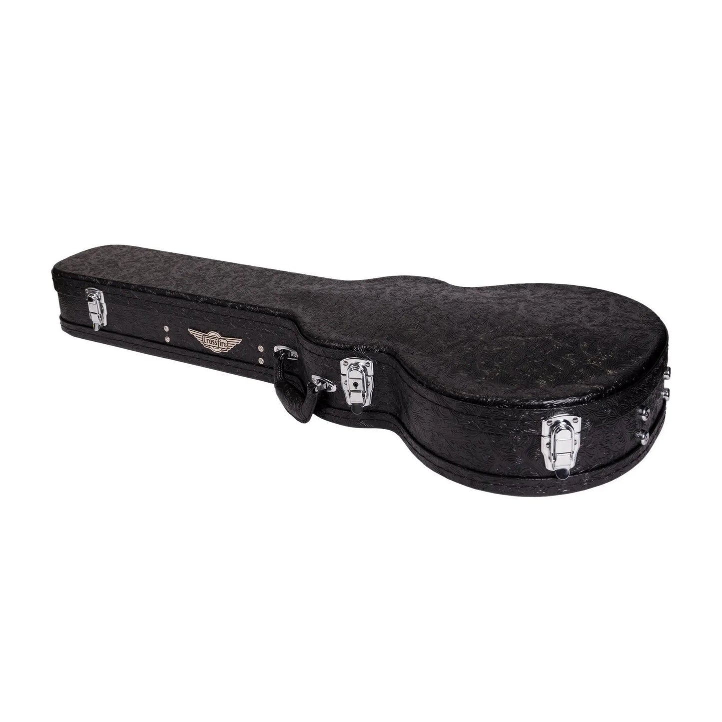 Crossfire Deluxe LP-Style Electric Guitar Hard Case - Paisley Black — view 6