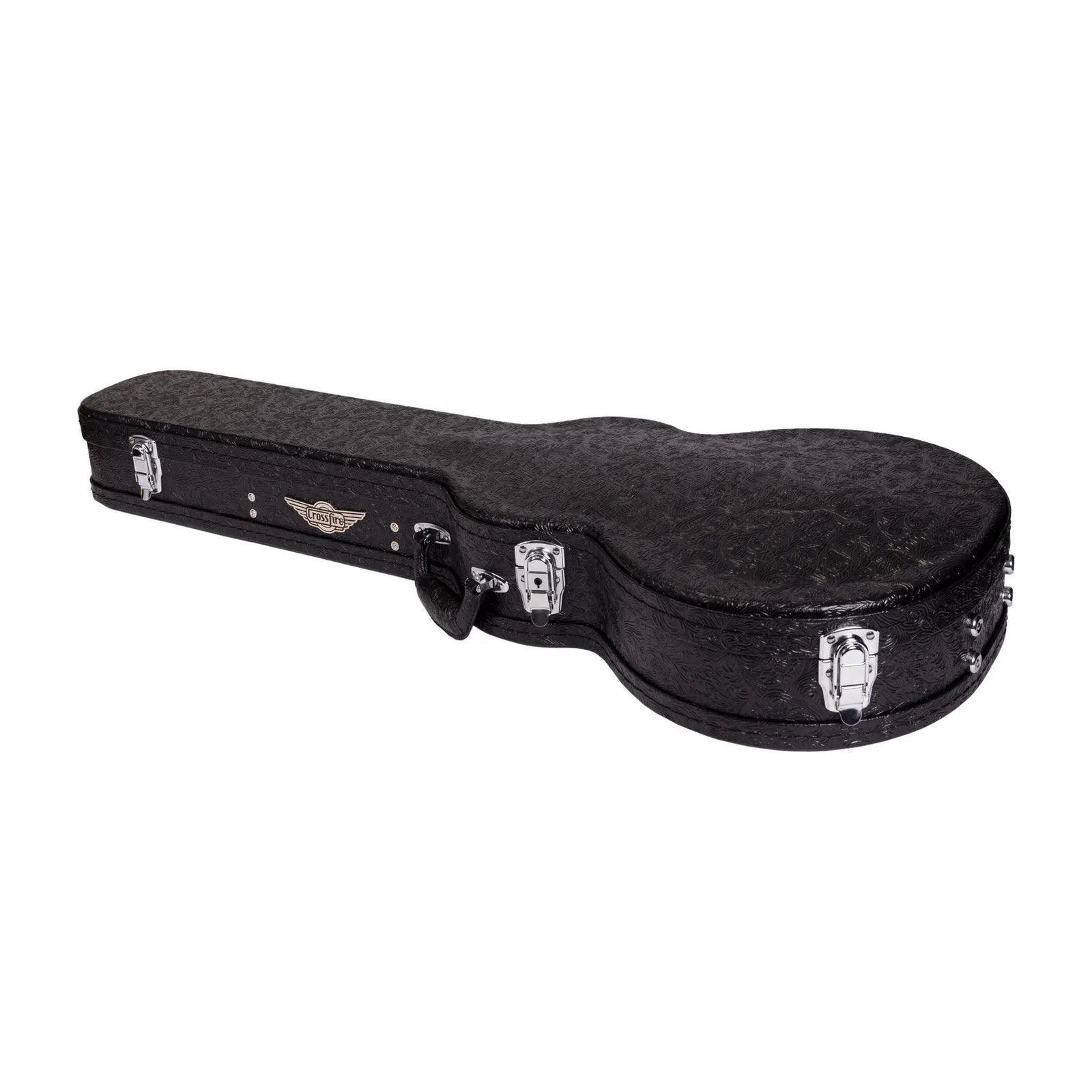 Crossfire Deluxe LP-Style Electric Guitar Hard Case - Paisley Black — view 6